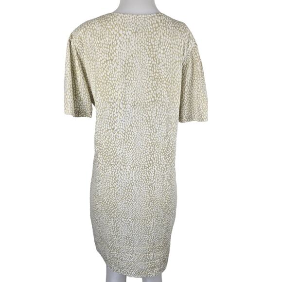 Nicole Miller Original Tan Cream Linen Blend Women's Shift Dress XL - Picture 3 of 5